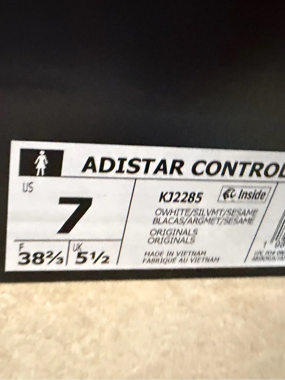 Adidas Adistar Control 5 W Silver Metallic Y2K Sneakers Women’s Size 7 NEW